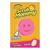 Scrub Daddy Scrub Mommy sponzen roze (4 stuks)  SSC01004