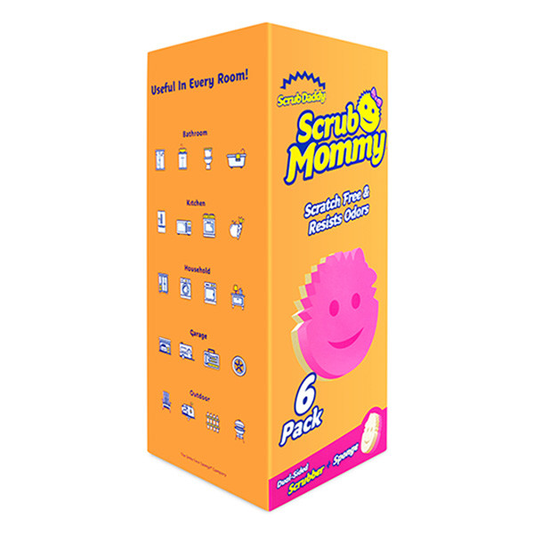 Scrub Daddy Scrub Mommy sponzen roze (6 stuks)  SSC01031 - 1