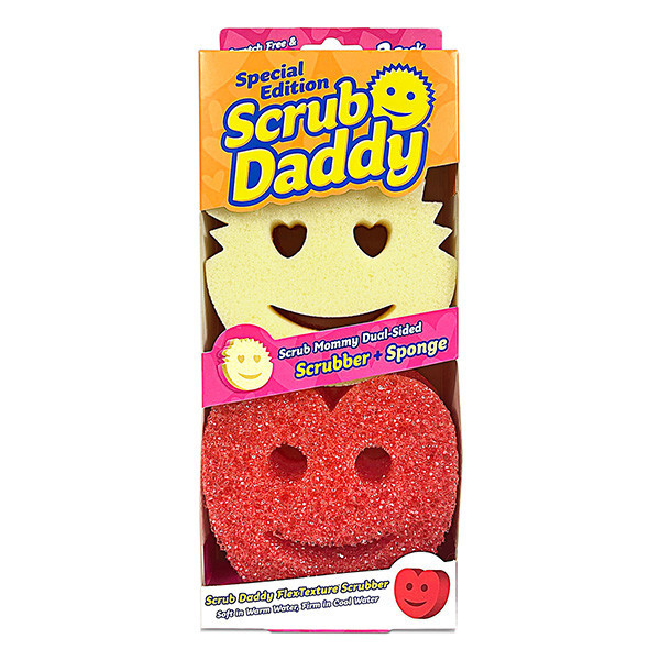 Scrub Daddy Special Edition Scrub Daddy/ Mommy Heart Shapes Twin Pack SSC01027 - 1