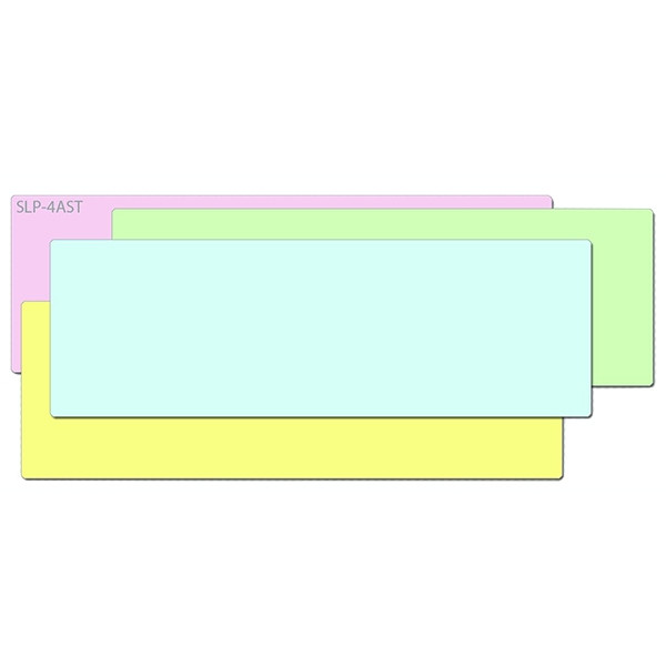 Seiko SLP-4AST adresetiketten multipack (blauw/groen/roze/geel) 42100613 149028 - 1