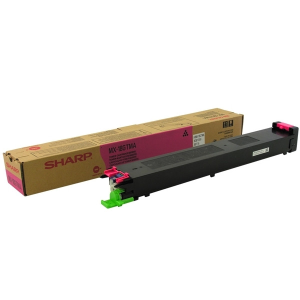 Sharp MX-18GTMA toner magenta (origineel) MX18GTMA 082204 - 1