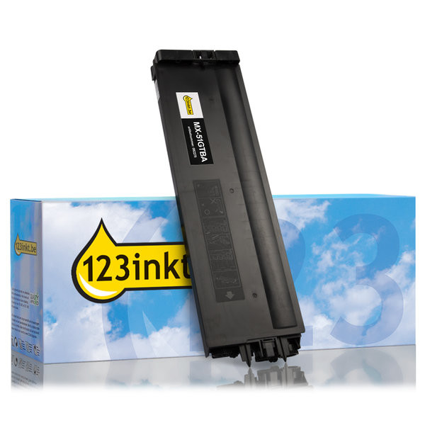 Sharp MX-51GTBA toner zwart (123inkt huismerk) MX51GTBAC 082275 - 1