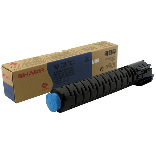 Sharp MX-70GTCA toner cyaan (origineel) MX70GTCA 082212 - 1