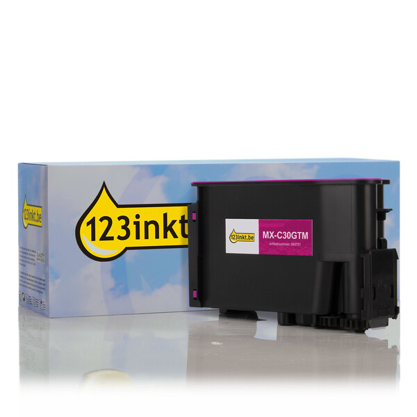 Sharp MX-C30GTM toner magenta (123inkt huismerk) MXC30GTMC 082727 - 1