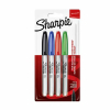 Sharpie permanent marker (fijne punt 1,5 mm) (assorti 4 stuks)