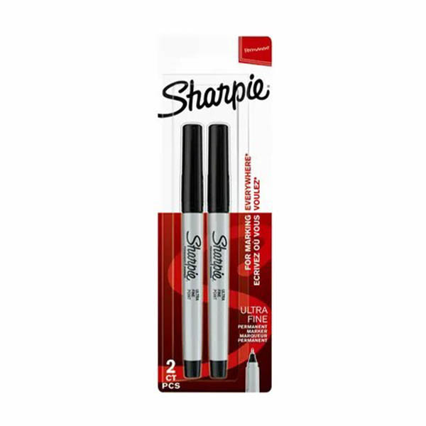 Sharpie permanent marker zwart (zeer fijne punt 0,5 mm) (2 stuks) 424489 - 1