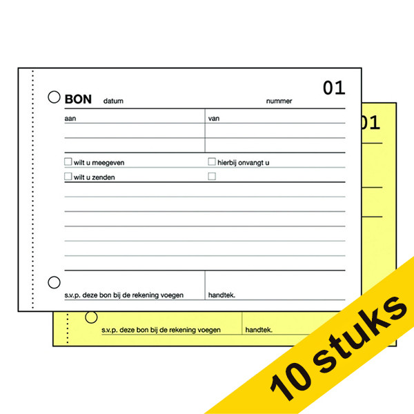 Aanbieding: 10x Sigel Expres bonboekje met carbon (2 x 50 vellen) 208477 - 1