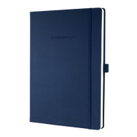 Sigel Conceptum Pure notitieboek A5 gelijnd 80 g/m² 97 vellen donkerblauw SI-CO657 221422