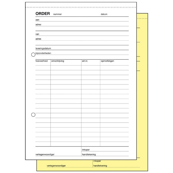 Sigel Expres orderboekje zelfkopiërend met copystop (50 vellen) 30220 208564 - 1