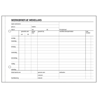 Sigel Expres werkbriefje wekelijks (50 vellen) 30255 208558