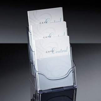 Sigel folderhouder acryl A5 met 3 vakken SI-LH132 208706 - 1