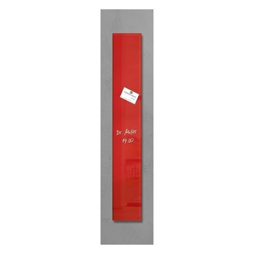 Sigel magnetisch glasbord 12 x 78 cm rood SI-GL104 208787 - 1