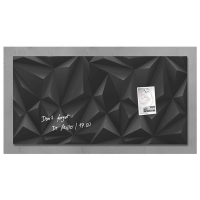 Sigel magnetisch glasbord 91 x 46 cm zwart diamond SI-GL261 208831