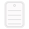 Sigel prijskaartjes 40 x 50 mm gelijnd (500 stuks)