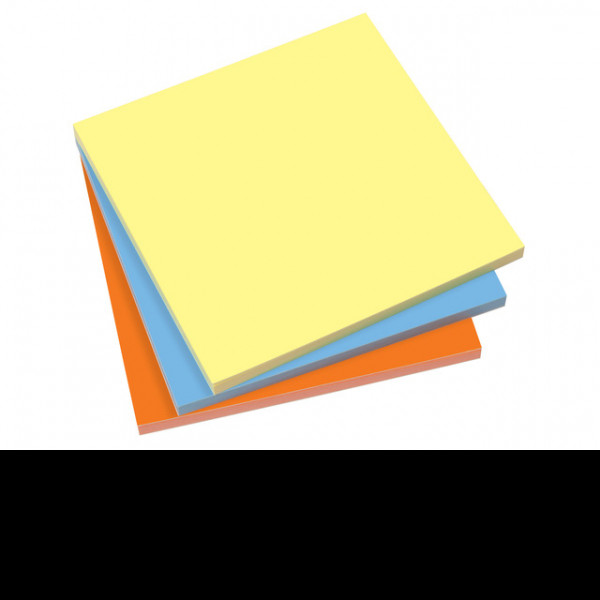 Sigel static notes assorti kleur 10 x 10 cm 3 sets  (3 x 100 vellen) SI-MU131 208921 - 1