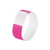 Sigel super soft evenementenbandjes fluoroze (120 stuks) SI-EB210 208680