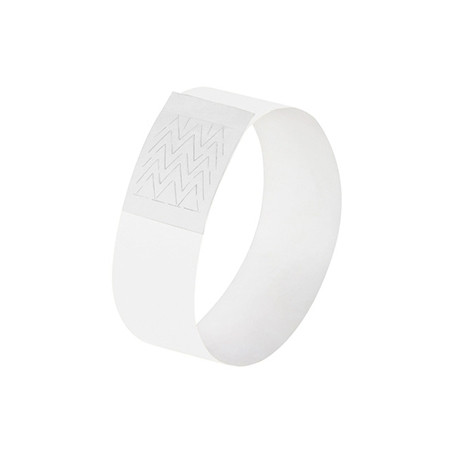 Sigel super soft evenementenbandjes wit (120 stuks) SI-EB216 208685 - 1