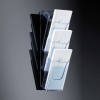 Sigel wandfolderhouder acryl DIN lang met 3 vakken 208709 - 1