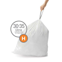 Simplehuman code H vuilniszakken met trekband 30-35 liter (20 stuks) SSI00033