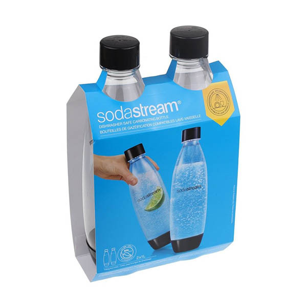 SodaStream Duopack PET Fuse flessen universeel zwart 1 liter (2 stuks) 423667 - 4