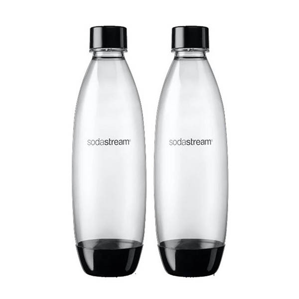 SodaStream Duopack PET Fuse flessen universeel zwart 1 liter (2 stuks) 423667 - 5