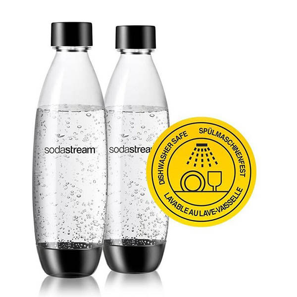 SodaStream Duopack PET Fuse flessen universeel zwart 1 liter (2 stuks) 423667 - 6