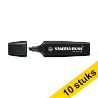 Aanbieding: 10x Stabilo BOSS markeerstift zwart 206128