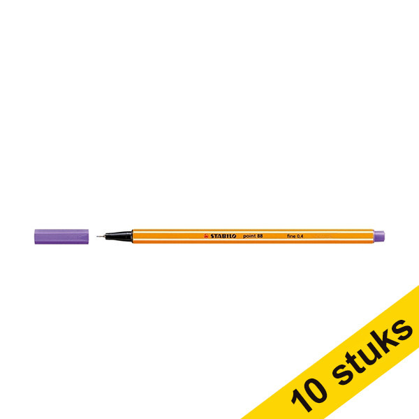 Aanbieding: 10x Stabilo Point 88 fineliner violet 200218 - 1