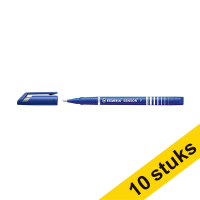 Aanbieding: 10x Stabilo SENSOR fineliner blauw
