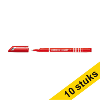 Aanbieding: 10x Stabilo SENSOR fineliner rood