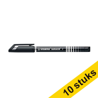 Aanbieding: 10x Stabilo SENSOR fineliner zwart 206121