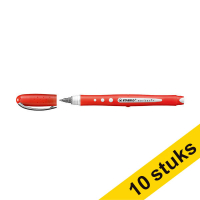 Aanbieding: 10x Stabilo Worker+ Colorful rollerpen rood 206147