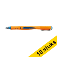 Aanbieding: 10x Stabilo Worker+ rollerpen blauw (0,3 mm) 206303