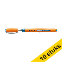 Aanbieding: 10x Stabilo Worker+ rollerpen blauw (0,5 mm) 206301