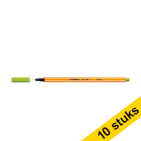 Aanbieding: 10x Stabilo fineliner point 88 appelgroen