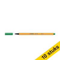 Aanbieding: 10x Stabilo fineliner point 88 donkergroen