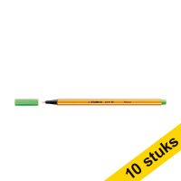 Aanbieding: 10x Stabilo fineliner point 88 lichtgroen