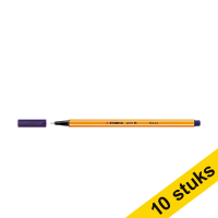 Aanbieding: 10x Stabilo fineliner point 88 nachtblauw