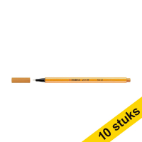 Aanbieding: 10x Stabilo fineliner point 88 oker