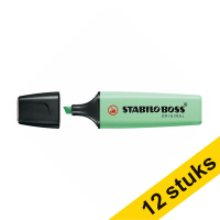 Aanbieding: 12x Stabilo BOSS markeerstift pastelgroen 200379