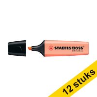 Aanbieding: 12x Stabilo BOSS markeerstift pasteloranje 200380