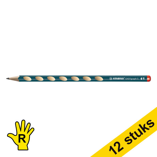 Aanbieding: 12x Stabilo Easy Graph potlood 2,2 mm (HB) rechtshandig 280016 - 1