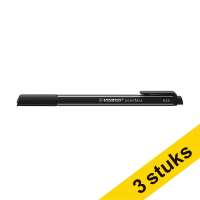 Aanbieding: 3x Stabilo PointMax fineliner zwart 206115