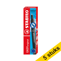 Aanbieding: 5x Stabilo Easy Original rollerpen navulling medium blauw (3 stuks)