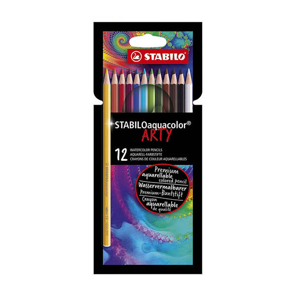 Stabilo Aquacolor ARTY aquarel kleurpotlodenset (12 stuks) 206152 - 1