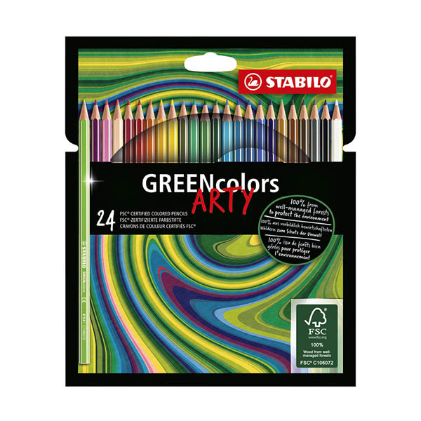 Stabilo Greencolors ARTY kleurpotloden (24 stuks) 206289 - 1