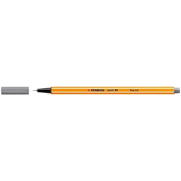 Stabilo Point 88 fineliner donkergrijs 200066 - 1