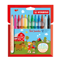 Stabilo Trio Jumbo viltstiften (12 stuks) 206132