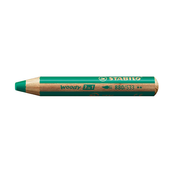 Stabilo Woody 3-in-1 kleurpotlood groen 206136 - 1
