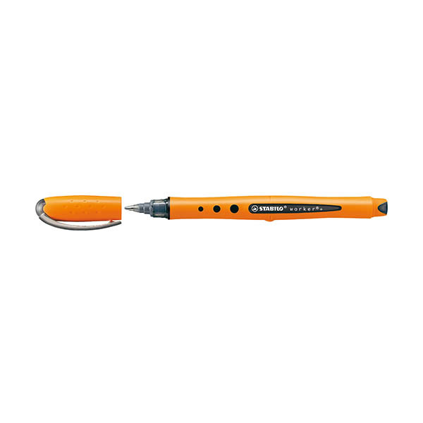 Stabilo Worker+ rollerpen zwart (0,5 mm) 200138 - 1